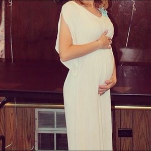 White Maternity Dress.